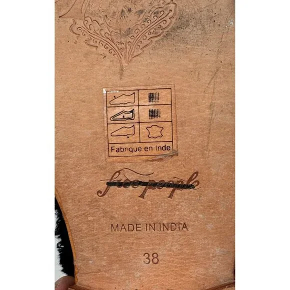 Free People Butterfly Effect Velvet Slip-On Mules Size 7.5 or 38 - Picture 5 of 7